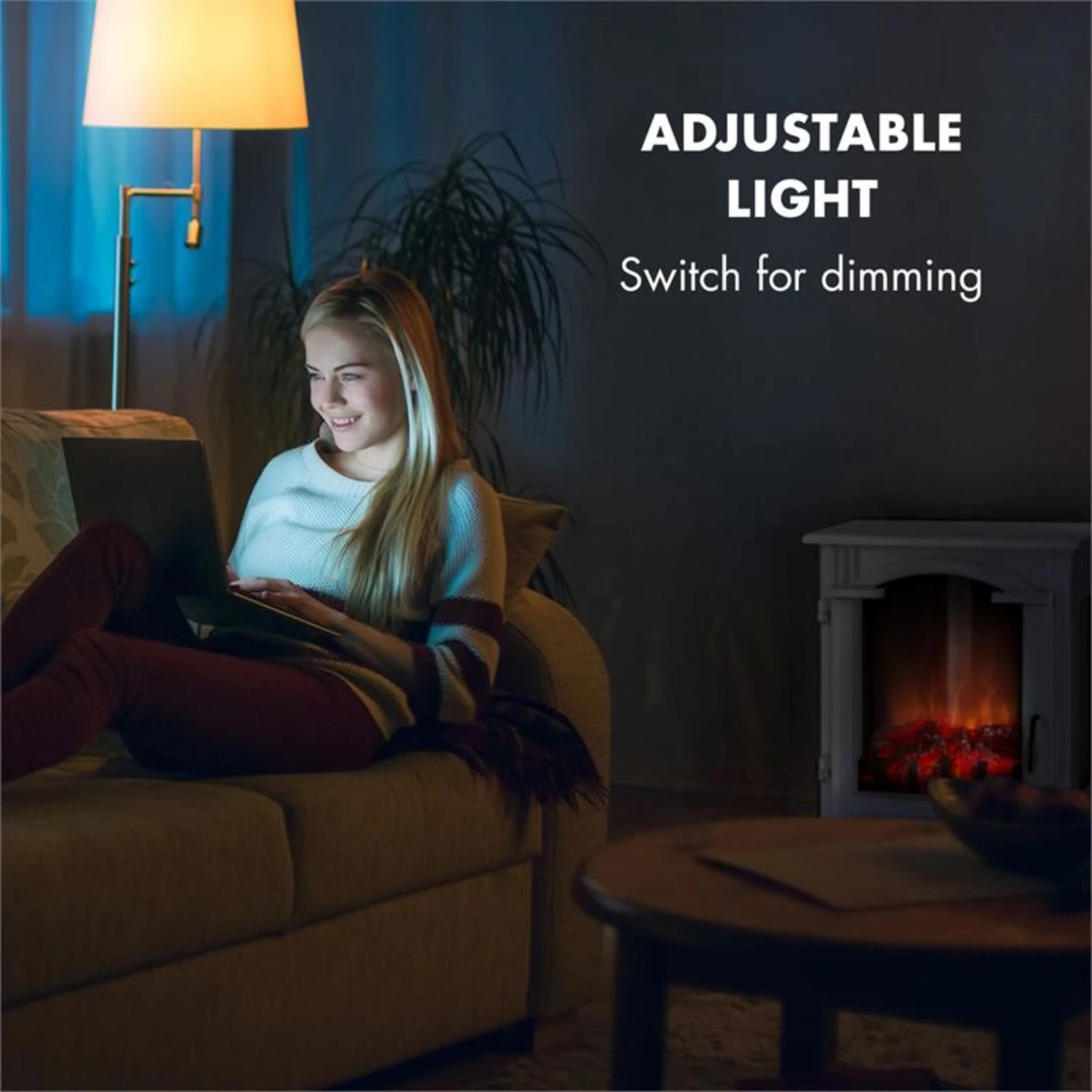 Graz Elektrischer Kamin 1000/2000W Thermostat PanoramaView 9 Graz Elektrischer Kamin 1000/2000W Thermostat PanoramaView – Bild 7