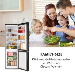 Miro XL Kühl-Gefrierkombination 180/69 L Black-Board-Front 13 Miro XL Kühl-Gefrierkombination 180/69 L Black-Board-Front -Klarstein 10033130 de 0003 logo