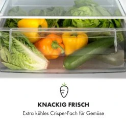 Miro XL Kühl-Gefrierkombination 180/69 L Black-Board-Front 15 Miro XL Kühl-Gefrierkombination 180/69 L Black-Board-Front -Klarstein 10033130 de 0005 logo