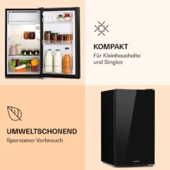 Luminance Frost Kühlschrank 91L Crisper-Fach 2 Glasböden 12 Luminance Frost Kühlschrank 91L Crisper-Fach 2 Glasböden -Klarstein 10033176 de 0004 logo