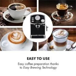 Espressionata Gusto Espressomaschine 1100W 15 Bar Druck Schwarz 14 Espressionata Gusto Espressomaschine 1100W 15 Bar Druck Schwarz -Klarstein 10033209 yy 0004 logo Klarstein Espressionata Gusto Espressomaschine