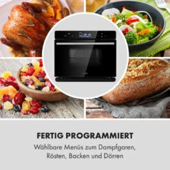 MasterFresh Dampfbackofen 230°C 24l Touch-Bedienfeld Schwarz -Klarstein 10033284 de 0007 logo