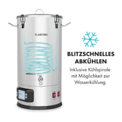Maischfest Maischekessel 5 Teile 1500/3000W 35l LCD Edelstahl -Klarstein 10033341 de 0005 logo