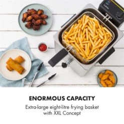 Family Fry Fritteuse 3000W Oil Drain Technology Edelstahl Silber 13 Family Fry Fritteuse 3000W Oil Drain Technology Edelstahl Silber -Klarstein 10033342 yy 0003 logo Klarstein Family Fry Fritteuse 3000W silber