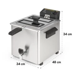 Family Fry Fritteuse 3000W Oil Drain Technology Edelstahl Silber 19 Family Fry Fritteuse 3000W Oil Drain Technology Edelstahl Silber -Klarstein 10033342 yy 0010 logo Klarstein Family Fry Fritteuse 3000W silber