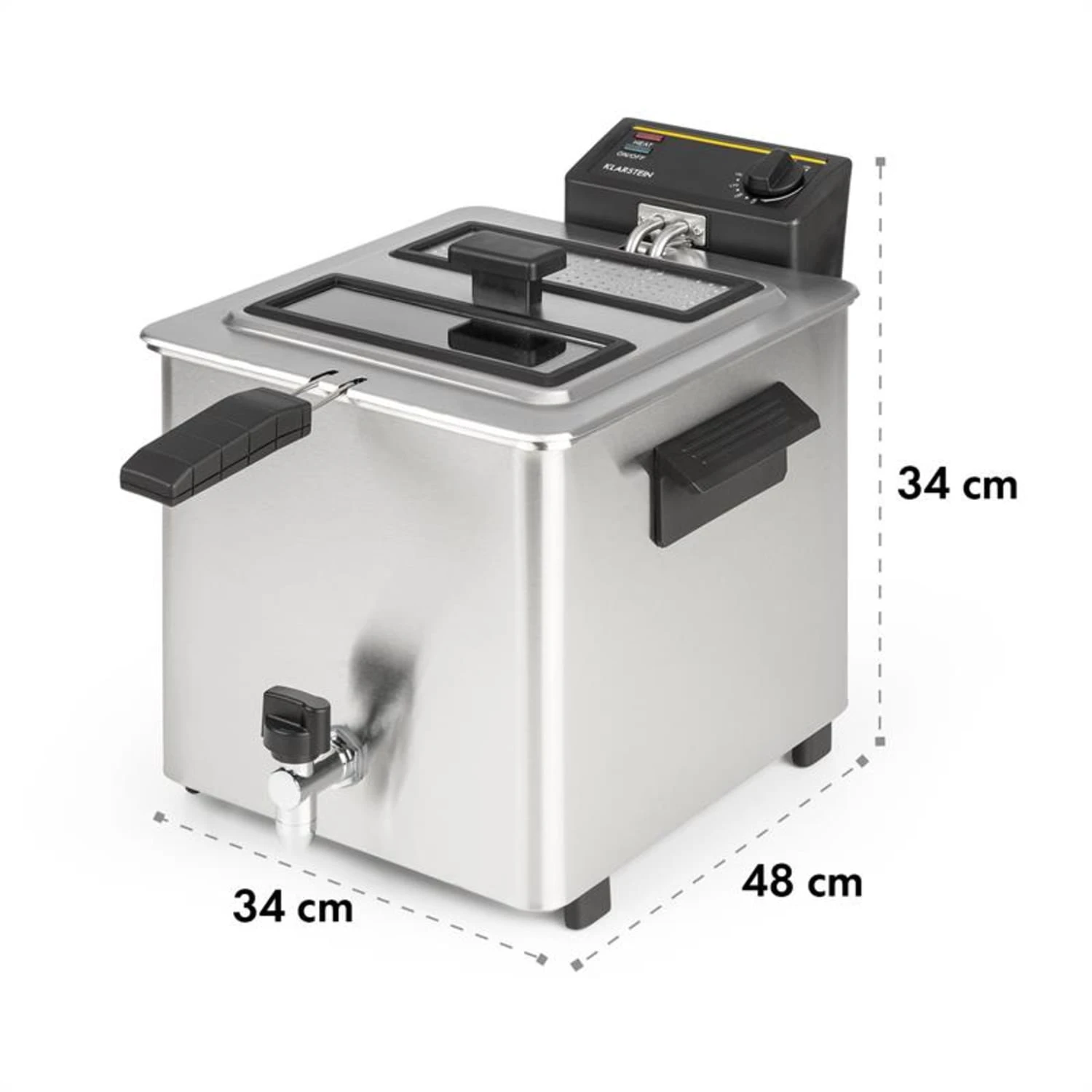 Family Fry Fritteuse 3000W Oil Drain Technology Edelstahl Silber 11 Family Fry Fritteuse 3000W Oil Drain Technology Edelstahl Silber – Bild 9