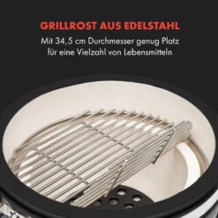 Queensize Kamado Grill Thermometer Abnehmbare Seitenteile Schwarz 14 Queensize Kamado Grill Thermometer Abnehmbare Seitenteile Schwarz -Klarstein 10033377 de 0003 logo
