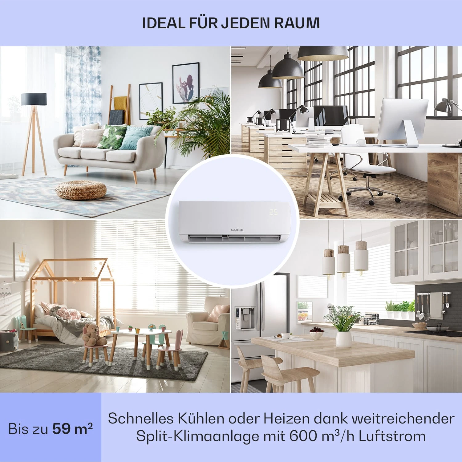 Windwaker Split-Klimaanlage 12.000 BTU/3,6 KW Luftdurchsatz 600m³/h 7 Windwaker Split-Klimaanlage 12.000 BTU/3,6 KW Luftdurchsatz 600m³/h – Bild 5