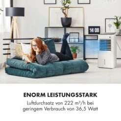 IceWind 4-in-1 Luftkühler Luftdurchsatz: 222 M³/h 36,5 Watt 14 IceWind 4-in-1 Luftkühler Luftdurchsatz: 222 M³/h 36,5 Watt -Klarstein 10033496 de 0004 logo