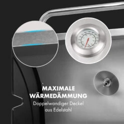 Gazooka 3.0T BBQ Grill 3x3kW Brenner 4 Rollen Edelstahl -Klarstein 10033533 de 0007 logo