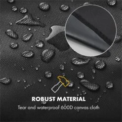 Gazooka 2.0T Wetterschutzhaube 600D Canvas 30/70% PE/PVC Schwarz 12 Gazooka 2.0T Wetterschutzhaube 600D Canvas 30/70% PE/PVC Schwarz -Klarstein 10033535 yy 0005 logo Klarstein Gazooka Wetterschutzhaube schwarz