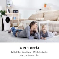 Rotator 4-in-1 Luftkühler 396 M³/h 110W 7 Ltr 360° Fernbedienung Mobil 13 Rotator 4-in-1 Luftkühler 396 M³/h 110W 7 Ltr 360° Fernbedienung Mobil -Klarstein 10033547 de 0003 logo