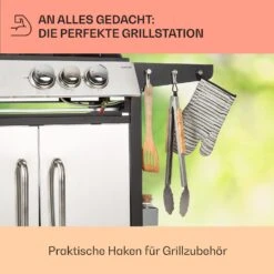 Tomahawk 3.1 S Gasgrill 3x3,6kW Brenner+2,7 KW 60x45cm Grill Edelstahl 16 Tomahawk 3.1 S Gasgrill 3x3,6kW Brenner+2,7 KW 60x45cm Grill Edelstahl -Klarstein 10033567 de 0007 usp