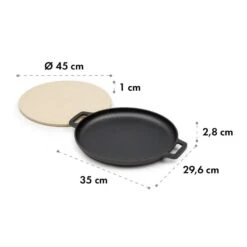 Tomahawk 3.1 S Brat & Back-Set Pfanne Pizzastein Ø29 Cm 11 Tomahawk 3.1 S Brat & Back-Set Pfanne Pizzastein Ø29 Cm -Klarstein 10033568 yy 0006 logo Klarstein Tomahawk Brat and Back Set