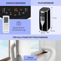 New Breeze ECO Mobile Klimaanlage 10.000 BTU / 2,9 KW EEK A+ 16 New Breeze ECO Mobile Klimaanlage 10.000 BTU / 2,9 KW EEK A+ -Klarstein 10033584 de 0006 usp