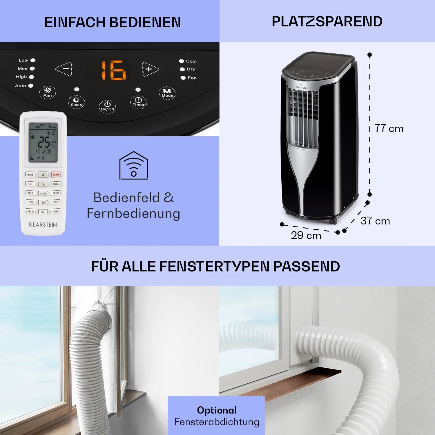 New Breeze ECO Mobile Klimaanlage 10.000 BTU / 2,9 KW EEK A+ 8 New Breeze ECO Mobile Klimaanlage 10.000 BTU / 2,9 KW EEK A+ – Bild 6