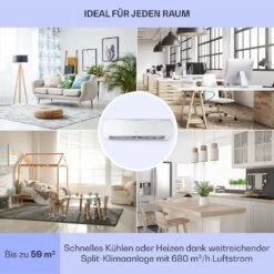 Windwaker Eco Split-Klimaanlage 12.000 BTU/3,5 KW Luftdurchsatz 680 M³/h Max. A++ 14 Windwaker Eco Split-Klimaanlage 12.000 BTU/3,5 KW Luftdurchsatz 680 M³/h Max. A++ -Klarstein 10033601 de 0005 usp