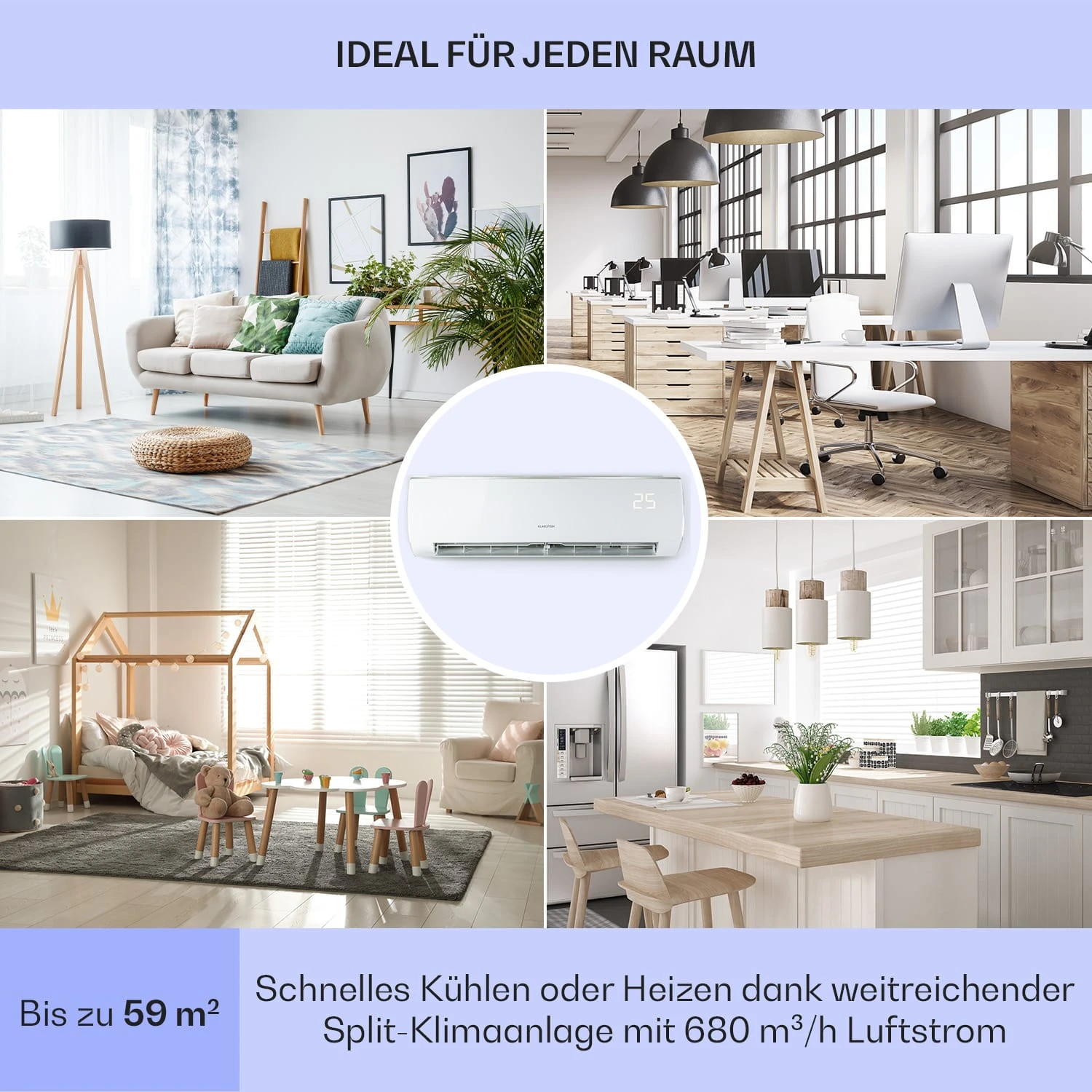 Windwaker Eco Split-Klimaanlage 12.000 BTU/3,5 KW Luftdurchsatz 680 M³/h Max. A++ 7 Windwaker Eco Split-Klimaanlage 12.000 BTU/3,5 KW Luftdurchsatz 680 M³/h Max. A++ – Bild 5