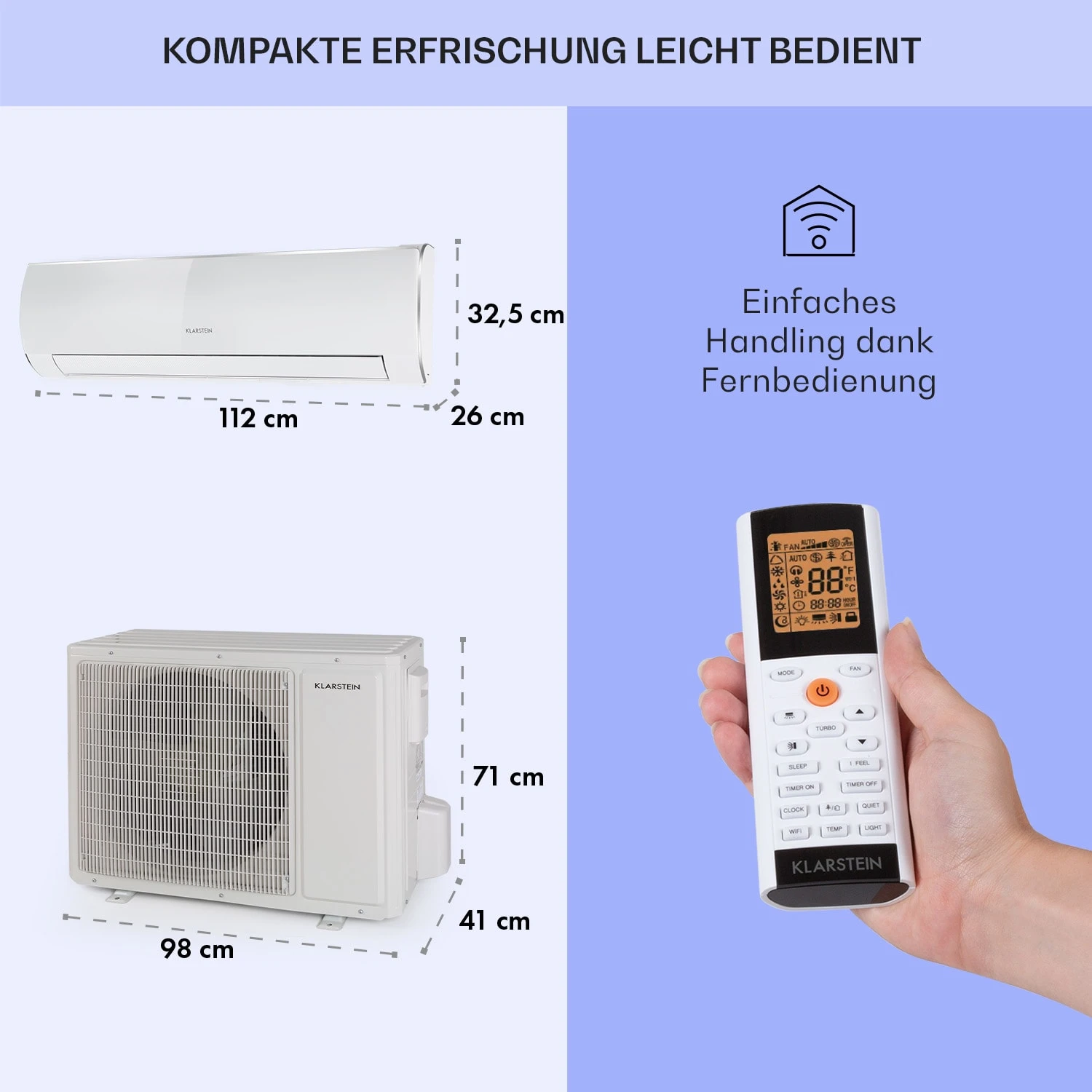 Windwaker Eco Split-Klimaanlage 24000 BTU/7 KW Luftdurchsatz 1250 M³/h 8 Windwaker Eco Split-Klimaanlage 24000 BTU/7 KW Luftdurchsatz 1250 M³/h – Bild 6