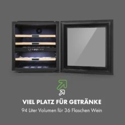 Vinsider 36 Weinkühlschrank 2 Kühlzonen 5-22°C 85l Edelstahl 14 Vinsider 36 Weinkühlschrank 2 Kühlzonen 5-22°C 85l Edelstahl -Klarstein 10033682 de 0004 logo