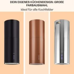 Beretta Inselabzugshaube Ø35cm Ab-/Umluft 650m³/h LED Edelstahl 17 Beretta Inselabzugshaube Ø35cm Ab-/Umluft 650m³/h LED Edelstahl -Klarstein 10033719 de 0007 usp