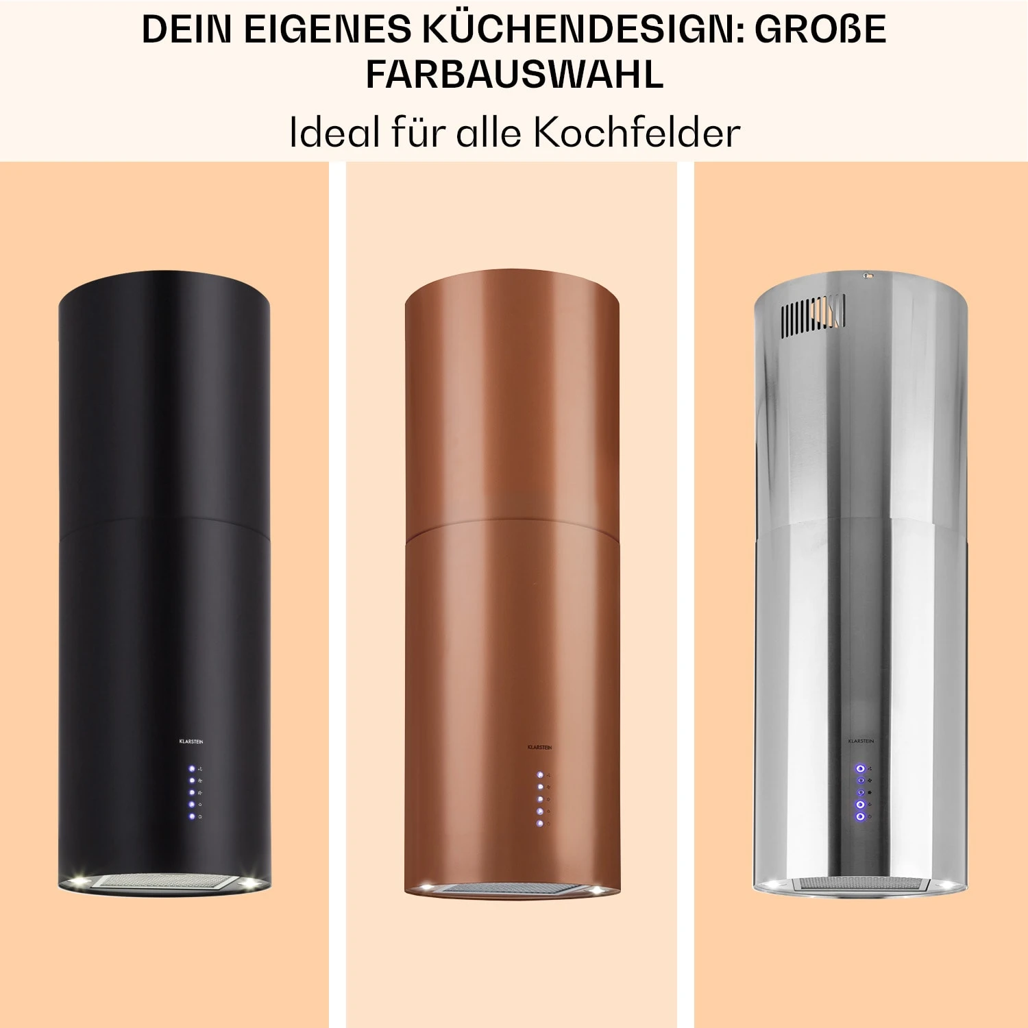 Beretta Inselabzugshaube Ø35cm Ab-/Umluft 650m³/h LED Edelstahl 9 Beretta Inselabzugshaube Ø35cm Ab-/Umluft 650m³/h LED Edelstahl – Bild 7