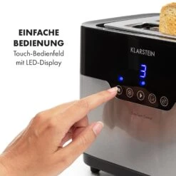 Arabica Toaster 920W LED-Display Touch-Bedienfeld Edelstahl 13 Arabica Toaster 920W LED-Display Touch-Bedienfeld Edelstahl -Klarstein 10033728 de 0003 logo