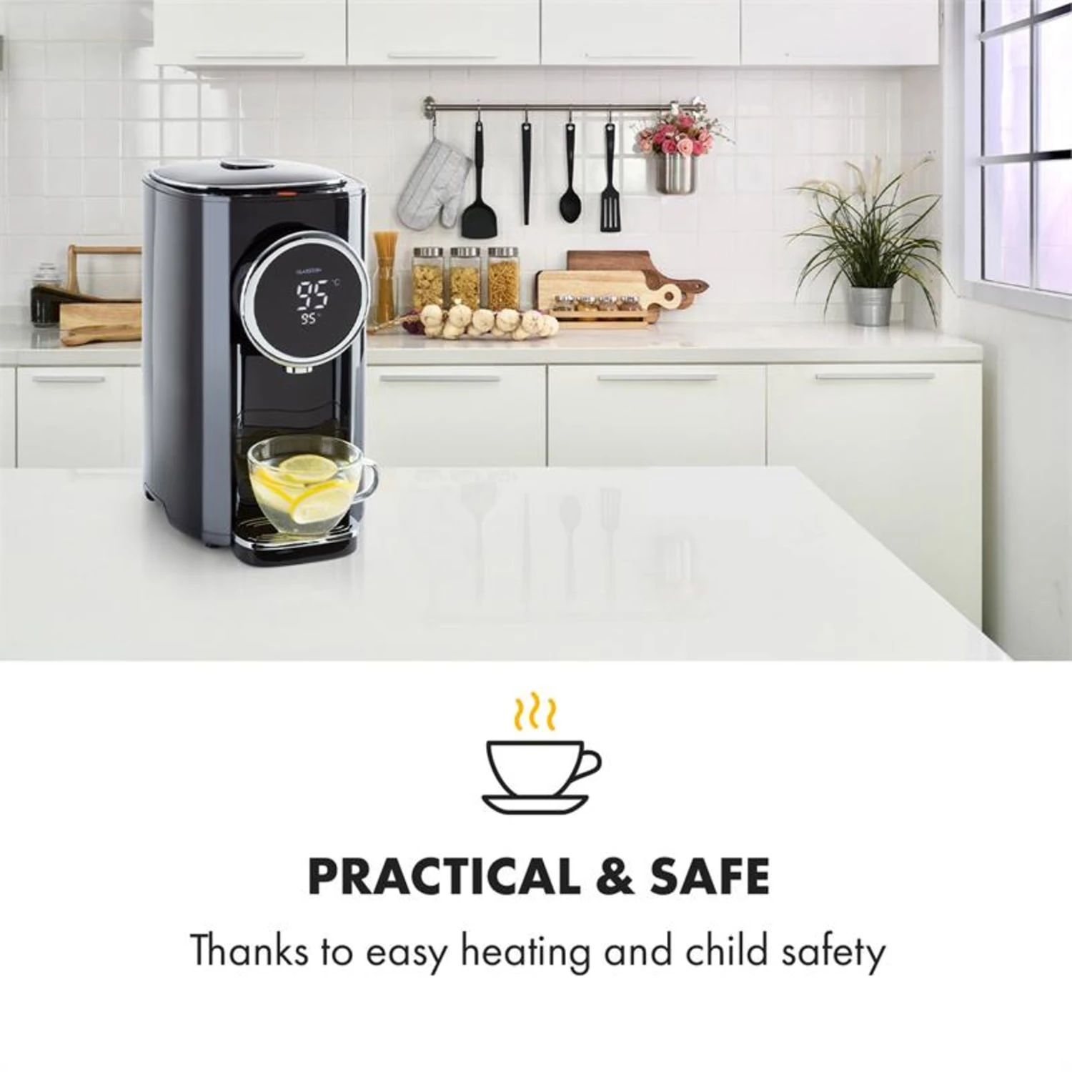 Hot Spring Plus Heißwasserspender 5l Edelstahl-Wassertank 45-95 °C 4 Hot Spring Plus Heißwasserspender 5l Edelstahl-Wassertank 45-95 °C – Bild 2