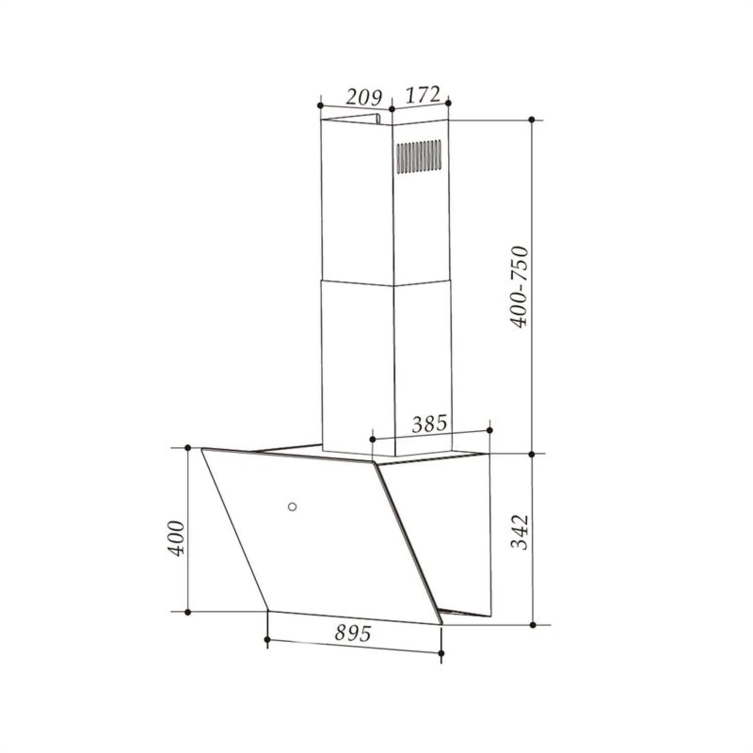Laurel 90 Dunstabzugshaube 90cm Abluft: 350 M³/h LED Touch Schwarz 13 Laurel 90 Dunstabzugshaube 90cm Abluft: 350 M³/h LED Touch Schwarz – Bild 11