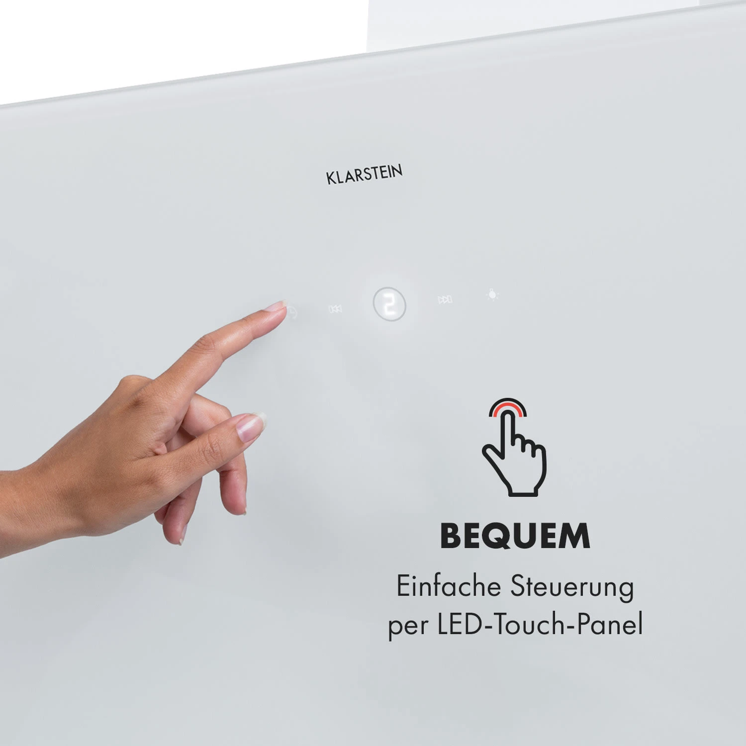 Laurel 90 Dunstabzugshaube 90cm Abluft: 350 M³/h LED Touch Weiß 5 Laurel 90 Dunstabzugshaube 90cm Abluft: 350 M³/h LED Touch Weiß – Bild 3