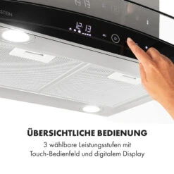 Colette Dunstabzugshaube 90cm 600m³/h EEK A Edelstahl Silber -Klarstein 10033776 de 0004 logo