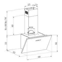 Silver Lining 60 Dunstabzugshaube 60cm 600m³/h EEK A Edelstahl 26 Silver Lining 60 Dunstabzugshaube 60cm 600m³/h EEK A Edelstahl -Klarstein 10033777 yy 0012 logo Klarstein Silver Lining 60 Dunstabzugshaube