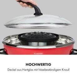 Szechuan Hot Pot Und Grillplatte 5l Vol. 1350 W, 600 W Rot -Klarstein 10033779 de 0006 logo