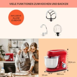 Bella Pico 2G Küchenmaschine 1300W 1,7PS 6 Stufen 5 Liter 13 Bella Pico 2G Küchenmaschine 1300W 1,7PS 6 Stufen 5 Liter -Klarstein 10033801 de 0005 usp