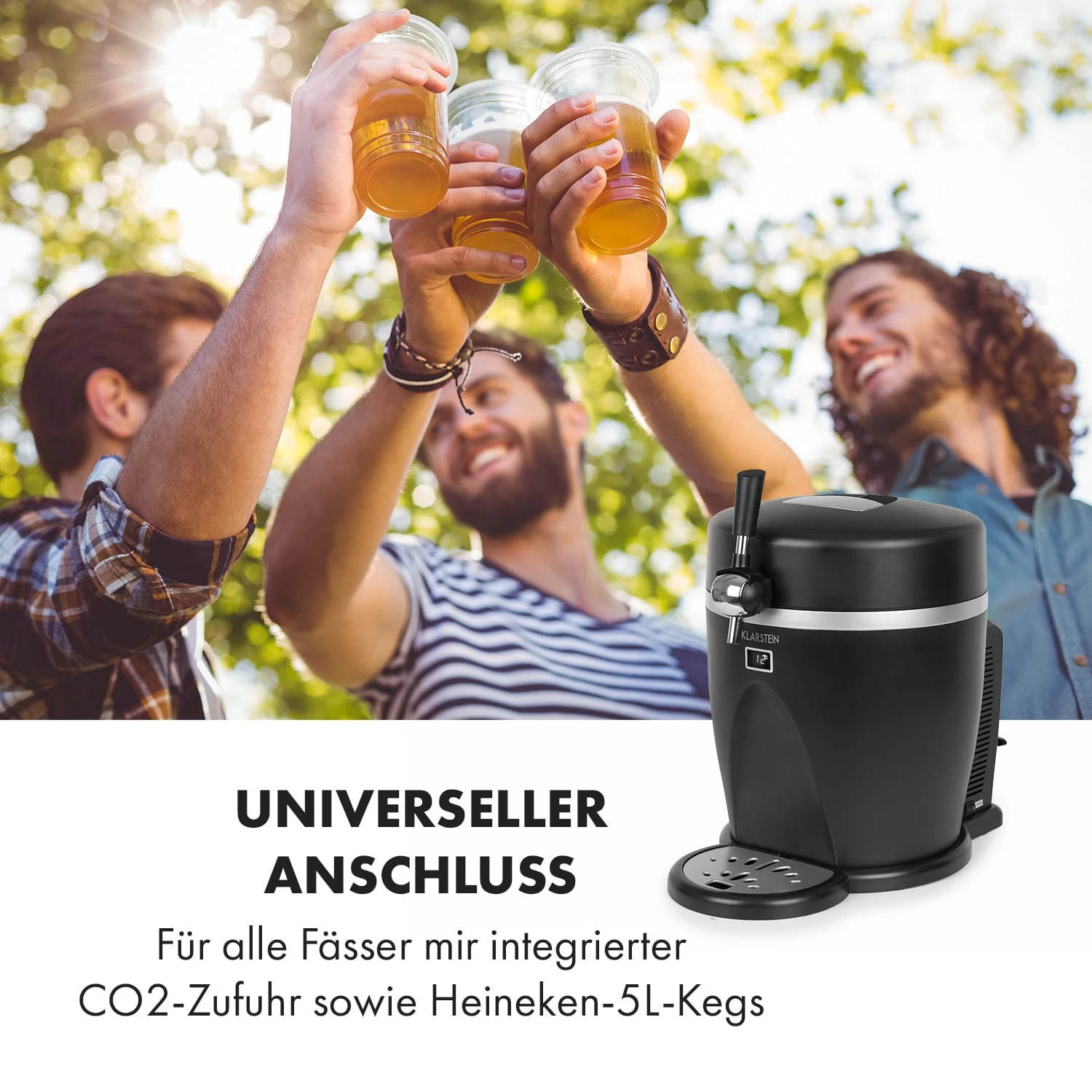 Tap2Go Mobile 2-in1 Bierzapfanlage Mit Getränkekühler 5l/13l Schwarz 6 Tap2Go Mobile 2-in1 Bierzapfanlage Mit Getränkekühler 5l/13l Schwarz – Bild 4