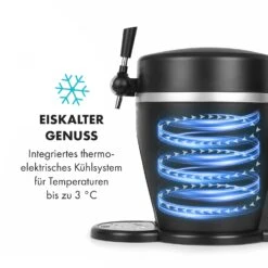 Tap2Go Mobile 2-in1 Bierzapfanlage Mit Getränkekühler 5l/13l Schwarz 15 Tap2Go Mobile 2-in1 Bierzapfanlage Mit Getränkekühler 5l/13l Schwarz -Klarstein 10034006 de 0005 logo