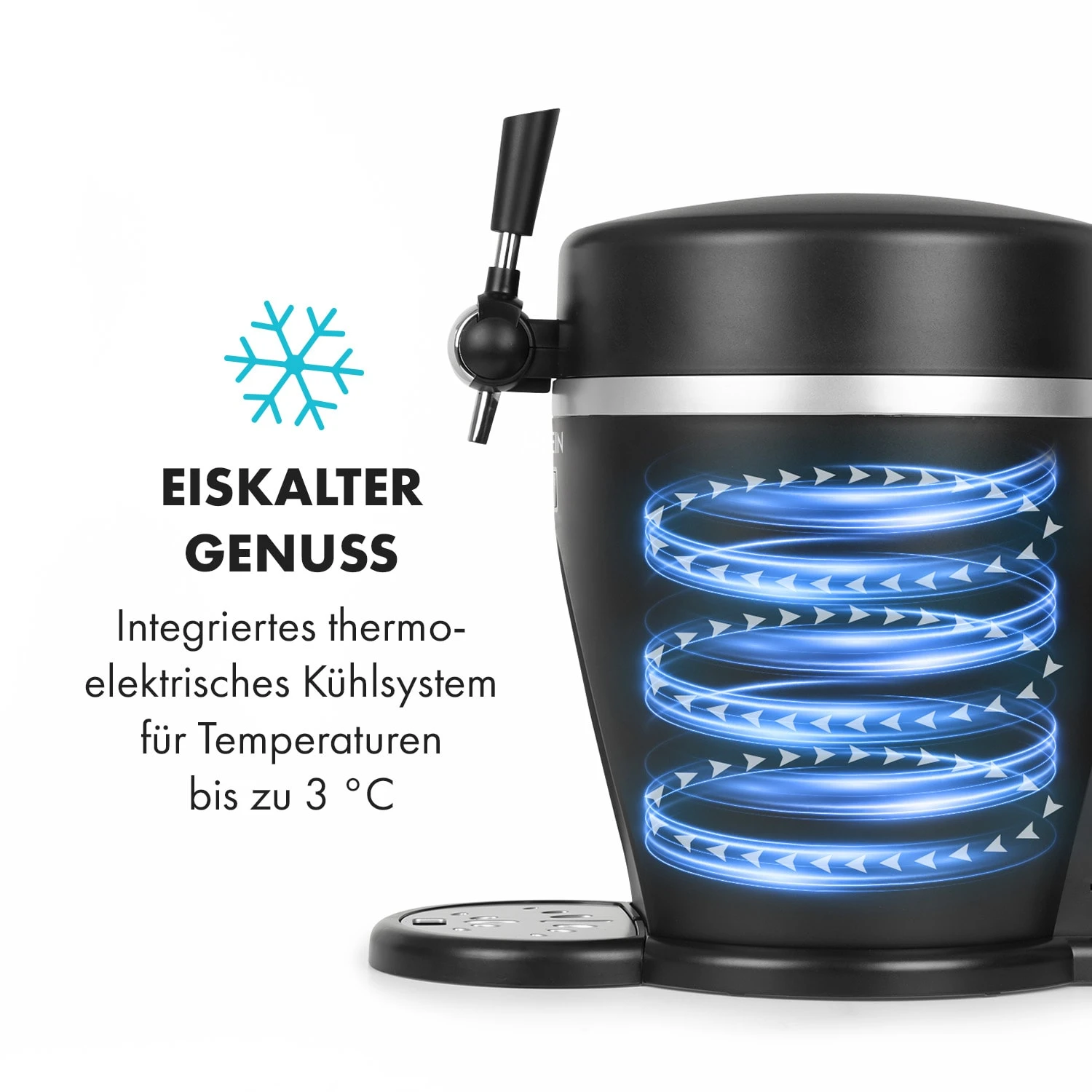 Tap2Go Mobile 2-in1 Bierzapfanlage Mit Getränkekühler 5l/13l Schwarz 7 Tap2Go Mobile 2-in1 Bierzapfanlage Mit Getränkekühler 5l/13l Schwarz – Bild 5