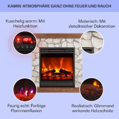 Lienz Elektrischer Kamin 1800W Steindekor Polystone Fernbedienung 10 Lienz Elektrischer Kamin 1800W Steindekor Polystone Fernbedienung -Klarstein 10034124 de 0002 usp