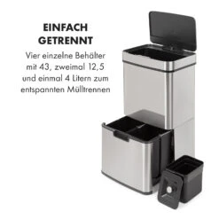 Touchless Müllsammler Sensor 72L 4 Behälter ABS PP Edelstahl Gebürstet 16 Touchless Müllsammler Sensor 72L 4 Behälter ABS PP Edelstahl Gebürstet -Klarstein 10034128 de 0003 logo