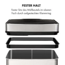 Touchless Müllsammler Sensor 72L 4 Behälter ABS PP Edelstahl Gebürstet 23 Touchless Müllsammler Sensor 72L 4 Behälter ABS PP Edelstahl Gebürstet -Klarstein 10034128 de 0010 logo