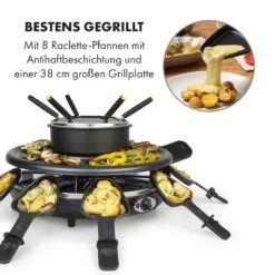 Fonduelette Raclette Und Fondue 1350W 1 Liter 38 Cm Ø Für 8 Personen 11 Fonduelette Raclette Und Fondue 1350W 1 Liter 38 Cm Ø Für 8 Personen -Klarstein 10034138 de 0003 logo