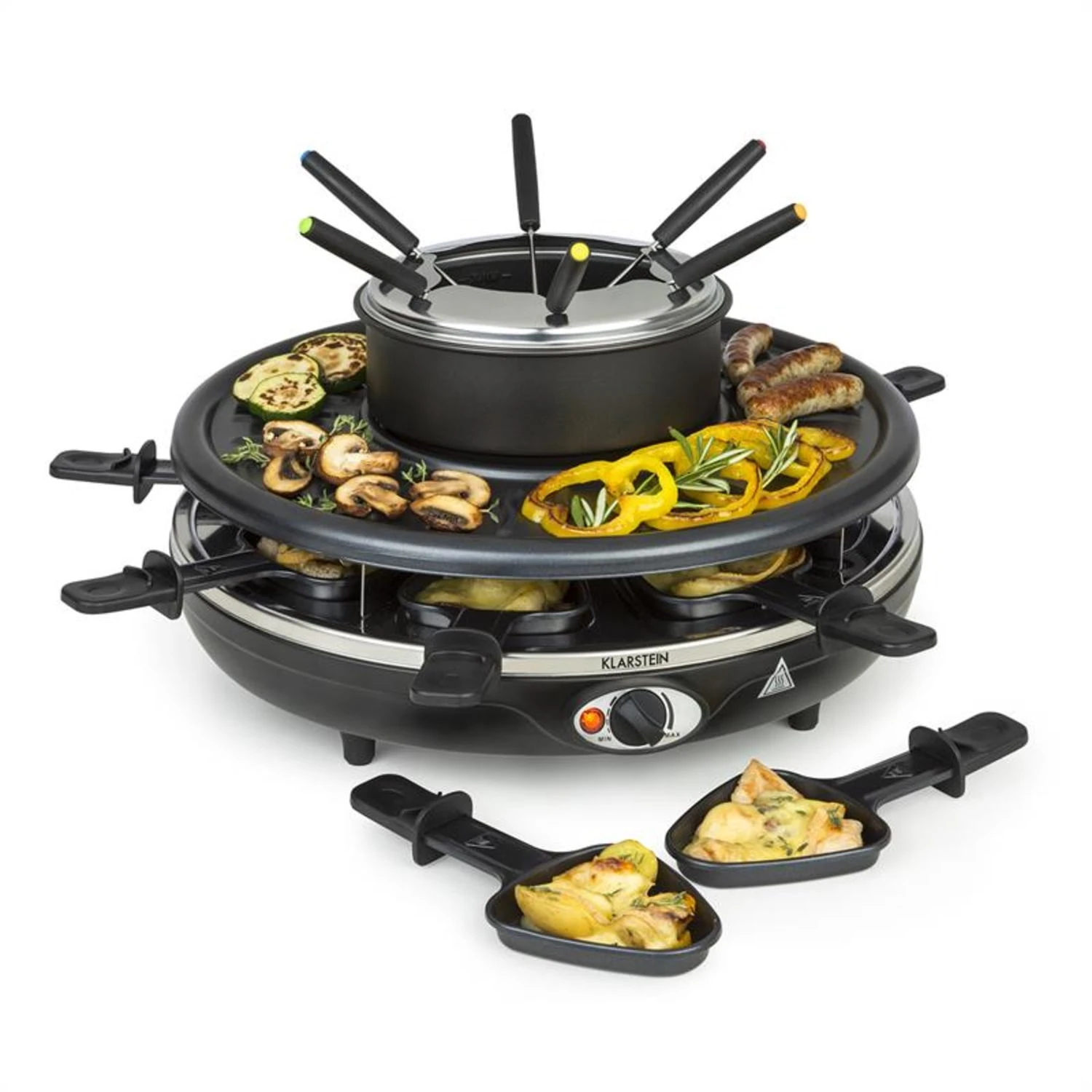 Fonduelette Raclette Und Fondue 1350W 1 Liter 38 Cm Ø Für 8 Personen 3 Fonduelette Raclette Und Fondue 1350W 1 Liter 38 Cm Ø Für 8 Personen