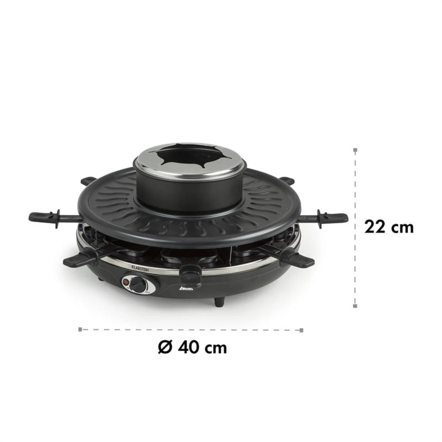 Fonduelette Raclette Und Fondue 1350W 1 Liter 38 Cm Ø Für 8 Personen 9 Fonduelette Raclette Und Fondue 1350W 1 Liter 38 Cm Ø Für 8 Personen – Bild 7