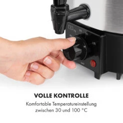 Biggie Eco Einkochautomat & Getränkespender 1000W 30-100°C Zapfhahn 9l 13 Biggie Eco Einkochautomat & Getränkespender 1000W 30-100°C Zapfhahn 9l -Klarstein 10034147 de 0003 logo