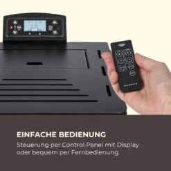 Energiewende Pelletofen 5/10 KW 5 Stufen Timer 18kg 250m³ Fernbedienung Schwarz -Klarstein 10034153 de 0003 logo