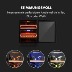 Vinovilla 43 Built-In Duo Onyx Weinkühlschrank 129l 43 Fl. 2 Zonen 13 Vinovilla 43 Built-In Duo Onyx Weinkühlschrank 129l 43 Fl. 2 Zonen -Klarstein 10034155 de 0003 logo