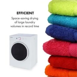 Jet Set Mini-Wäschetrockner Ablufttrockner 1020W EEK C 3kg 50cm Weiß 14 Jet Set Mini-Wäschetrockner Ablufttrockner 1020W EEK C 3kg 50cm Weiß -Klarstein 10034158 yy 0005 logo Klarstein Jet Set Waeschetrockner weiss