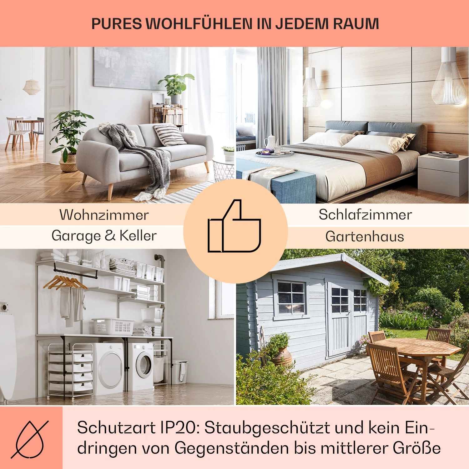 Wonderwall Air 36 Infrarotheizung 120x30cm 360W Wandinstallation Fernbedienung 7 Wonderwall Air 36 Infrarotheizung 120x30cm 360W Wandinstallation Fernbedienung – Bild 5