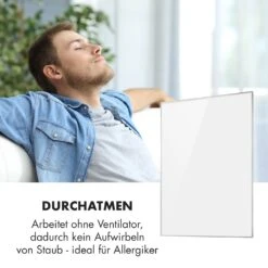 Wonderwall Air 96 Infrarotheizung 120x81cm 960W Wandinstallation Fernbedienung -Klarstein 10034234 de 0005 logo