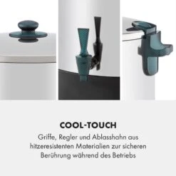 KonfiStar 50 Digital Einkocher Getränkespender 2500W 50L 100°C 180min 16 KonfiStar 50 Digital Einkocher Getränkespender 2500W 50L 100°C 180min -Klarstein 10034240 de 0005 logo